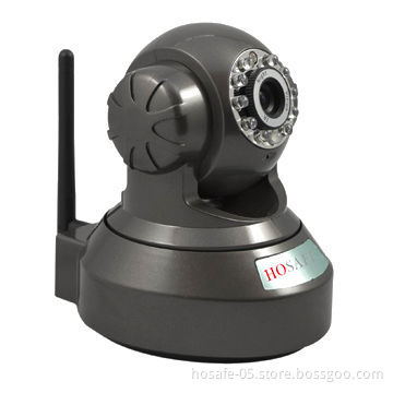 Day Night IR Cut Pan and Tilt Wi-Fi IP Camera for Baby Monitor, P/T P2P iPhone App MJPEG